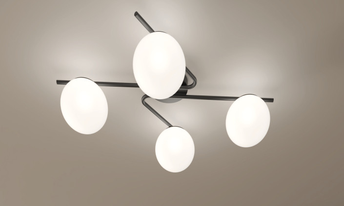 Holly, plafoniera 4 luci Holly, plafoniera 4 luci