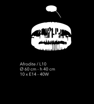 afrodite sospensione 10 L misure