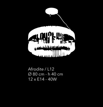 afrodite sospensione 12 L misure