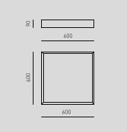 aoi plafoniera media misure