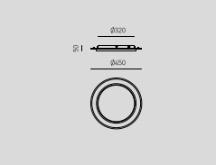 dharma plafoniera piccola misure