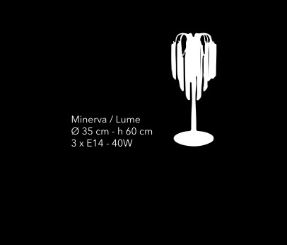 minerva luce da tavolo misure