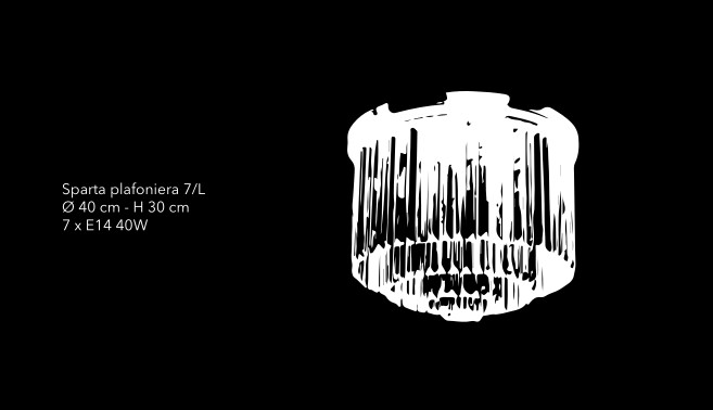 sparta plafoniera misure