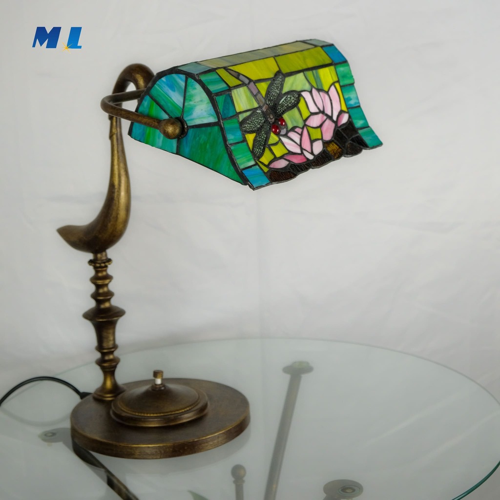 SWAN - LAMPADA da tavolo tipo MINISTERO STILE TIFFANY