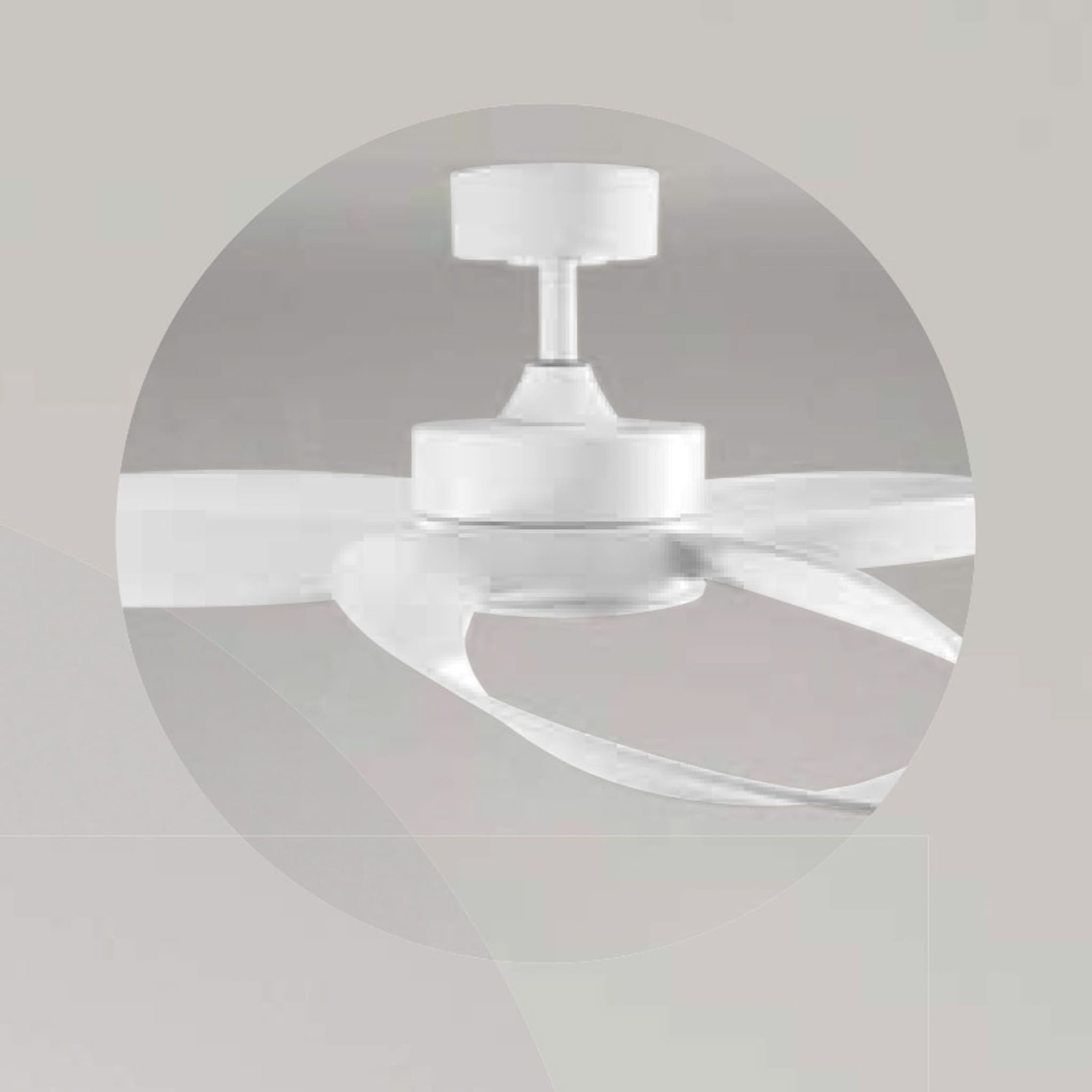 ELIO - ventilatore da soffitto bianco - gestione da remoto o telecomando incluso