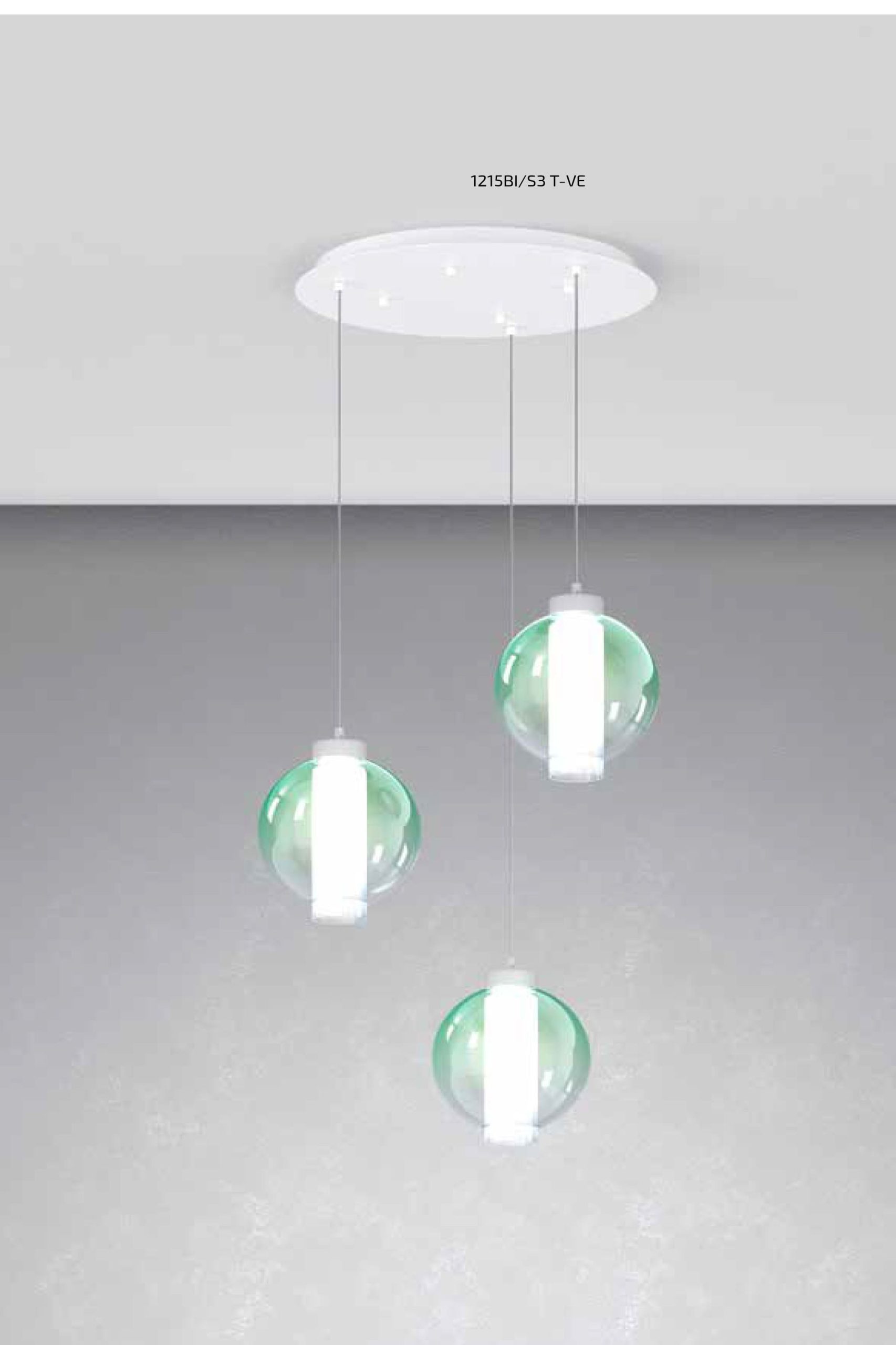 I-LINE - SOSPENSIONI E COMPOSIZIONI CON VETRO PIREX COLORATO