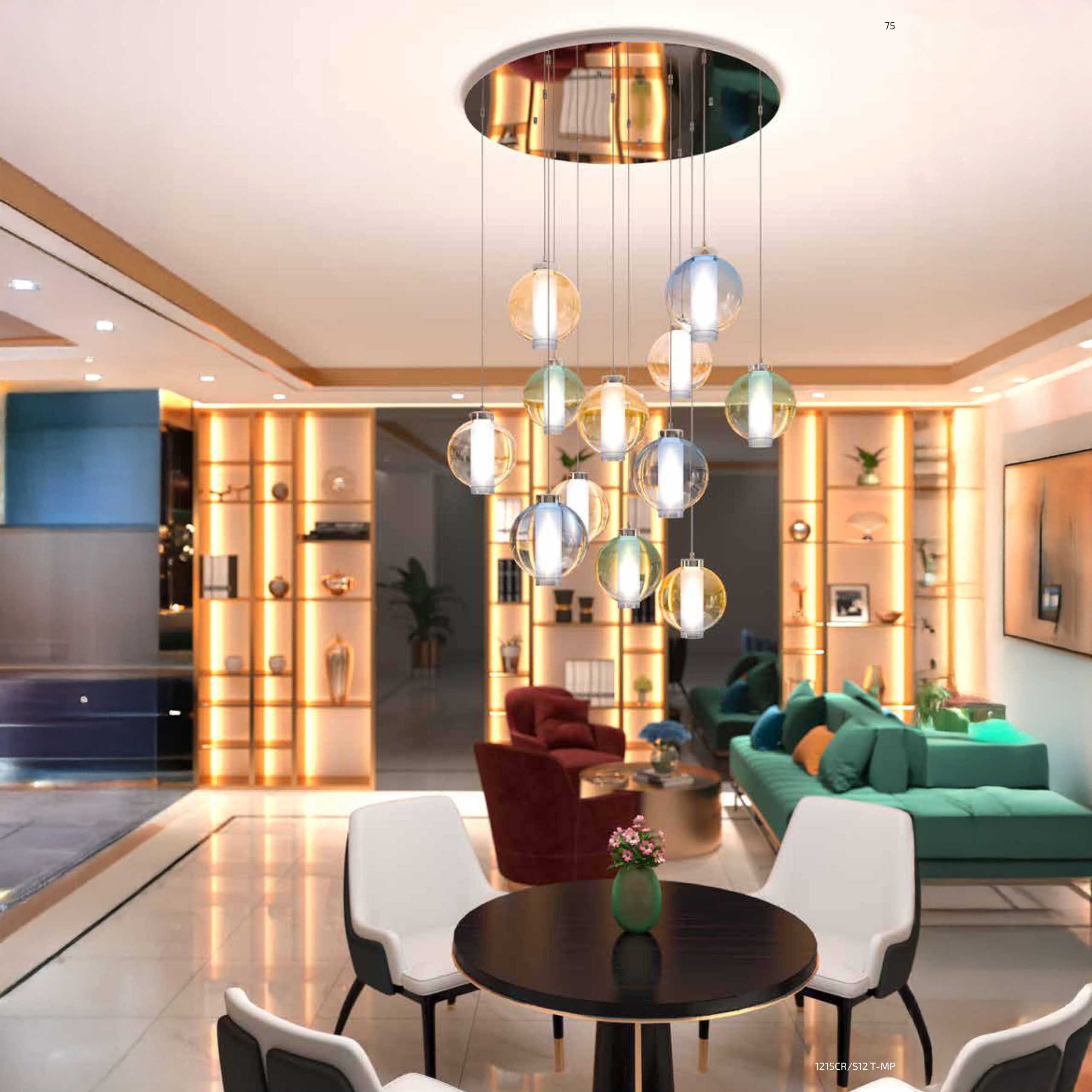 I-LINE - SOSPENSIONI E COMPOSIZIONI CON VETRO PIREX COLORATO