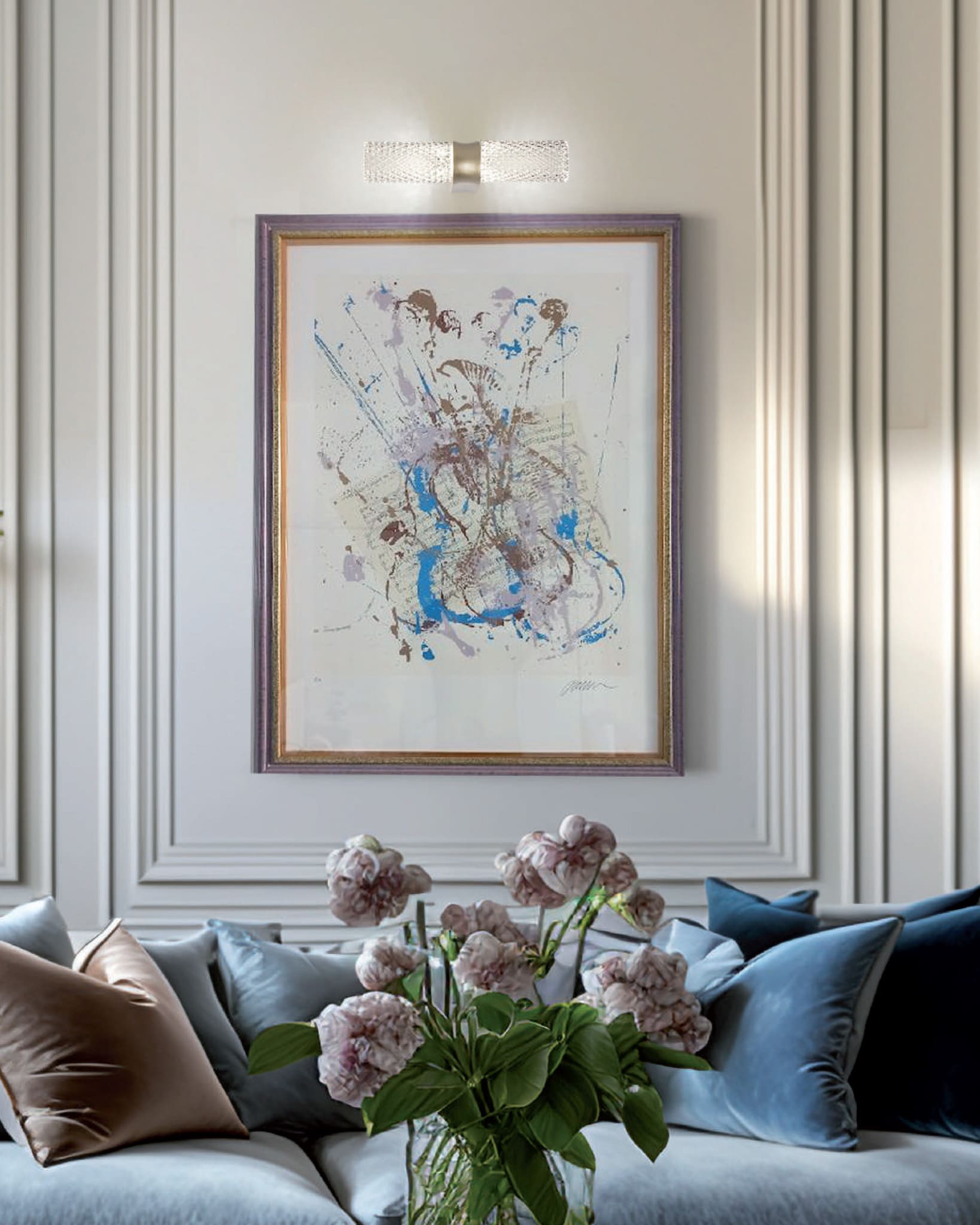 TORCELLO - APPLIQUE 2 LUCI - VETRO TRASPARENTE