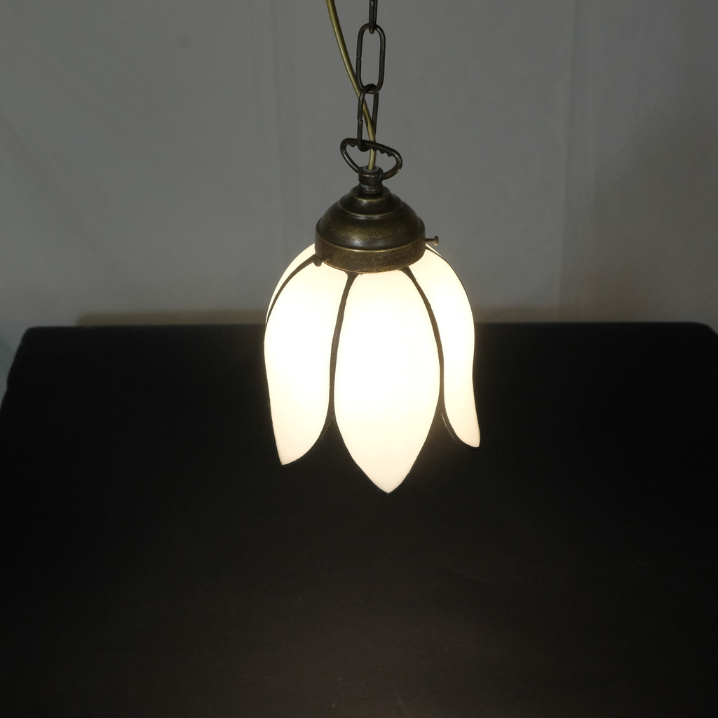 PETALS - SOSPENSIONE MINI TIFFANY - COLOR BIANCO - LAMPADA E27