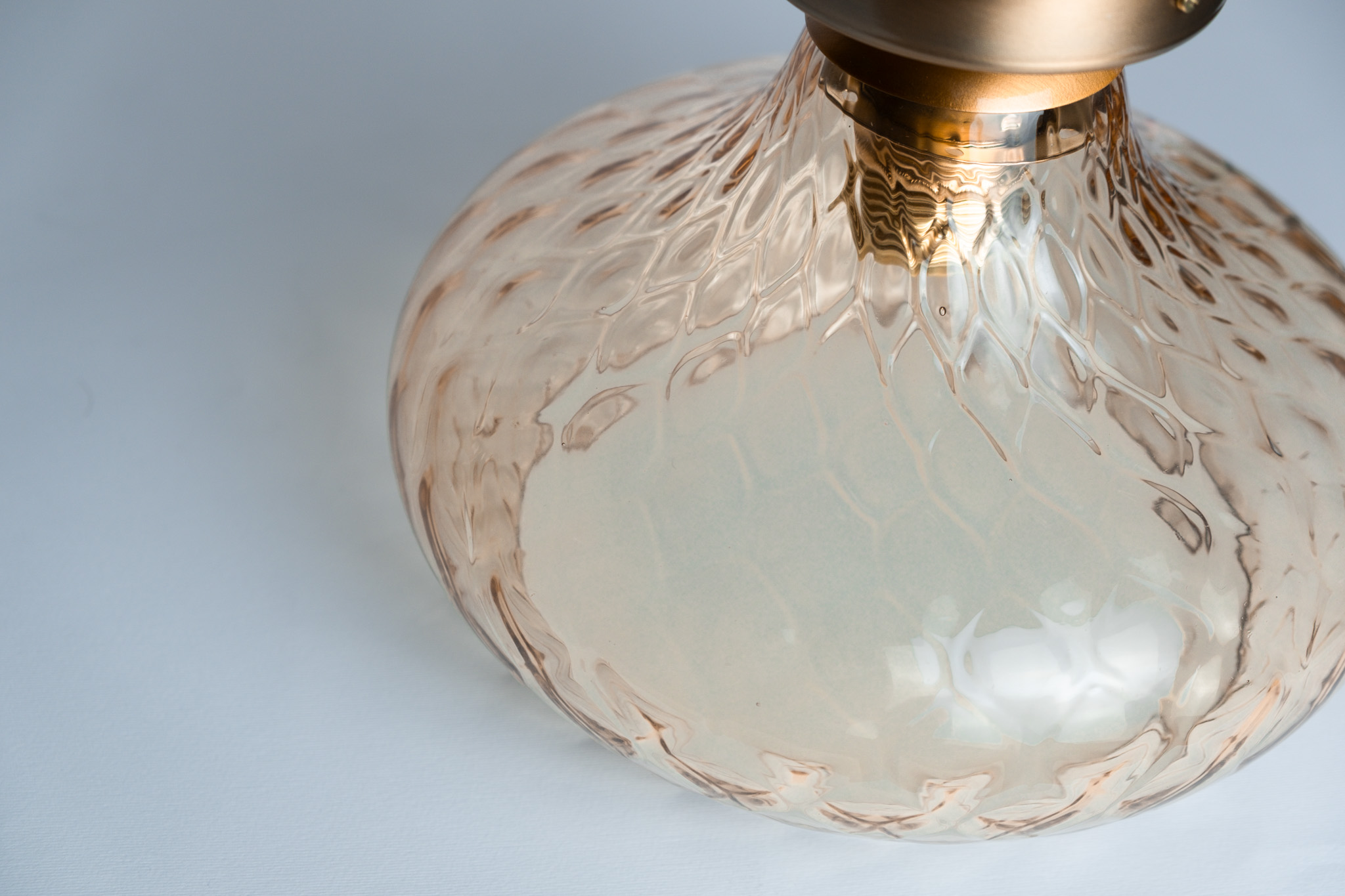 SOPHIE - VETRO COLORE AMBRA - MONTATURA ORO SATINATO