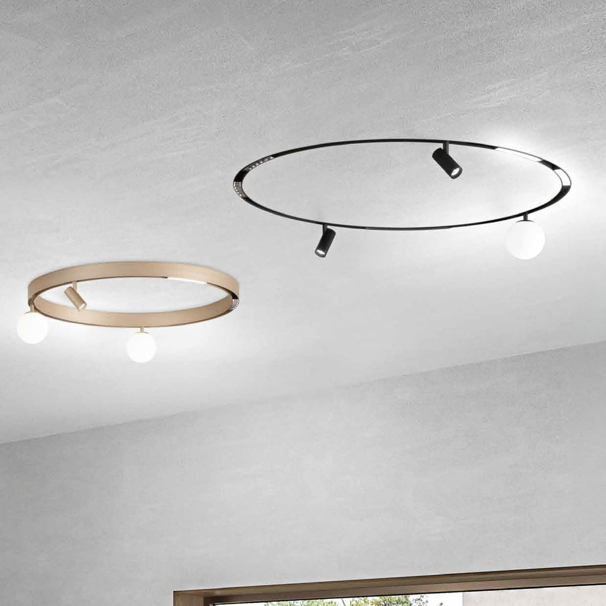 ring - Binario a 48V - per compostizione circolarari - colori nero e oro. Incastro magnetico Binario a 48V - per compostizione circolarari - colori nero e oro. Incastro magnetico
