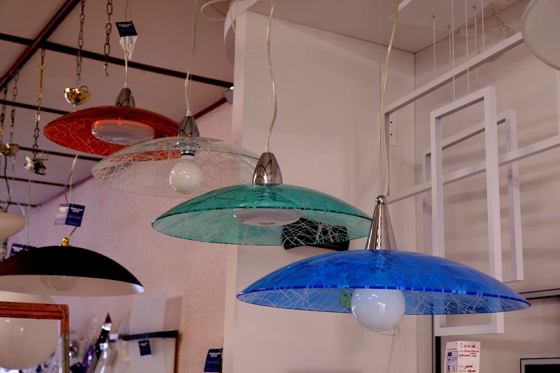 SIGN - SOSPENSIONI IN VETRO - 50cm Altezza 120cm