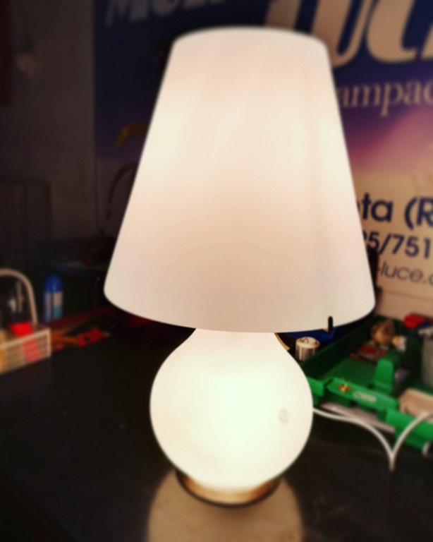 BLACN LAMPADA GRANDE - VETRO SOFFIATO BIANCO