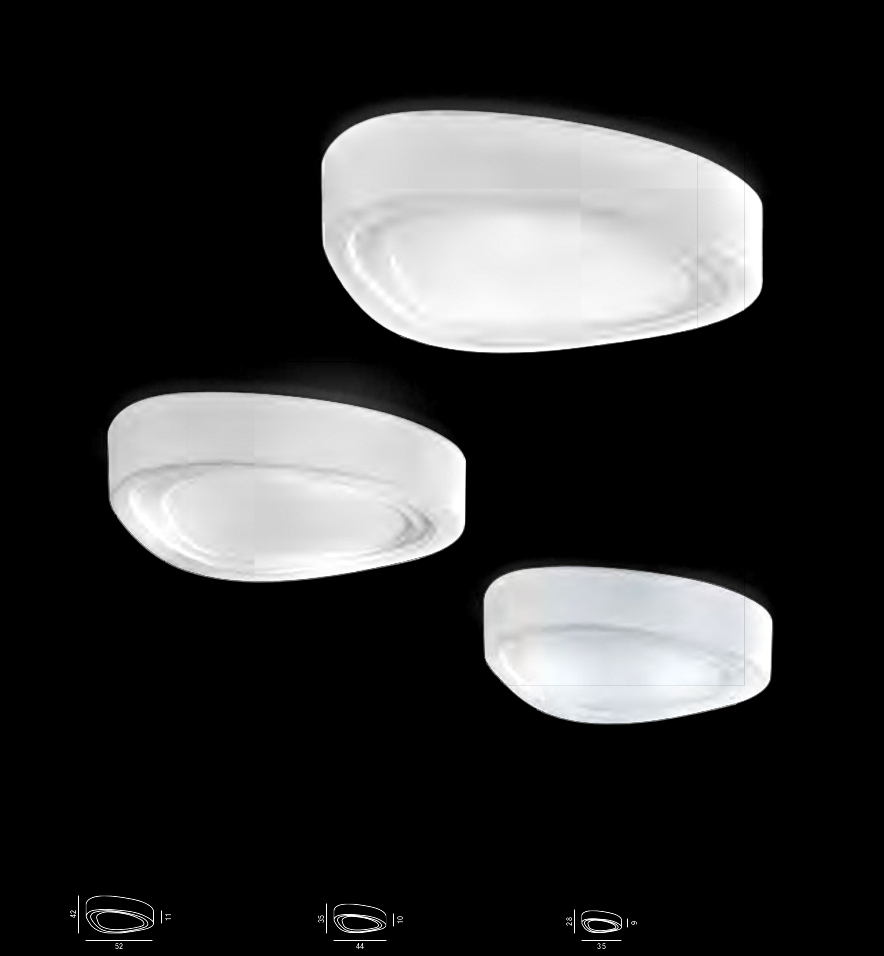 Goccia - Plafoniera Vetro - Forme moderne