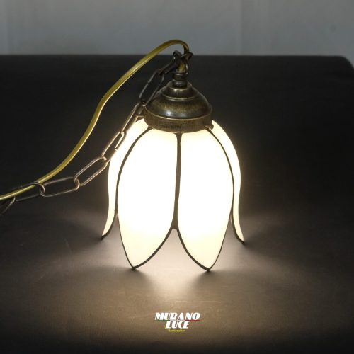PETALS - SOSPENSIONE MINI TIFFANY - COLOR BIANCO - LAMPADA E27